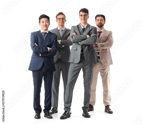 Group of young businessmen ...