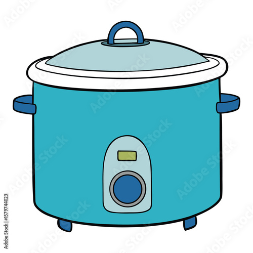 Sure! Here's a concise description for an electric slow cooker in 180 characters:

"An electric slow cooker gently simmers meals over hours, locking in flavors and tenderness. Perfect for easy, hands-