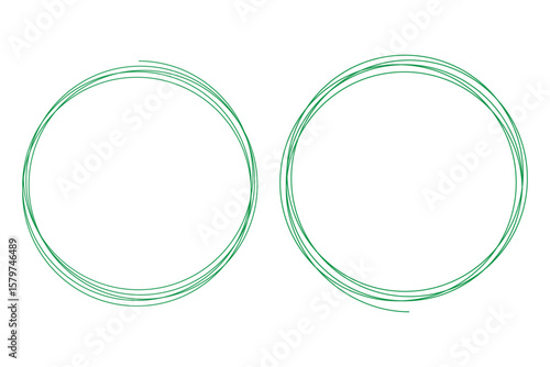 Hand drawn circle with doodle patterns. Hand drawn circle line sketch set. Collection Vector circular scribble doodle round circles for message note mark design element. eps 10