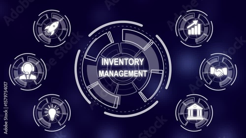 Wallpaper Mural Business network concept. Enterprise Resource Planning Corporate Company Management. a futuristic holographic advanced HUD circle platform Business, Technology network background concept. Torontodigital.ca