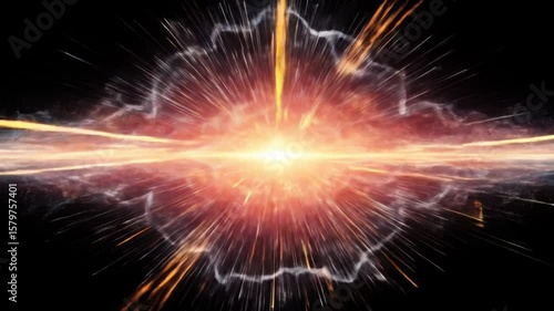 A celestial burst in cosmic depths