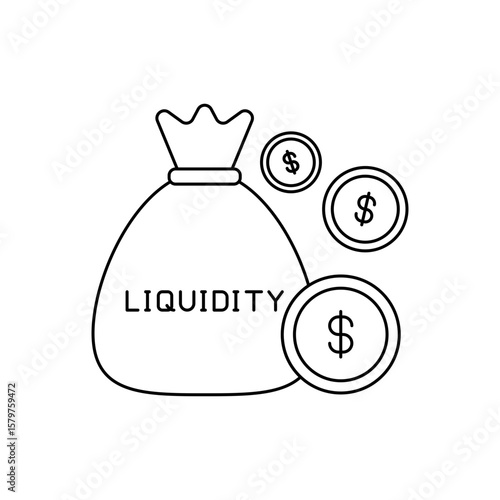 money liquidity icon