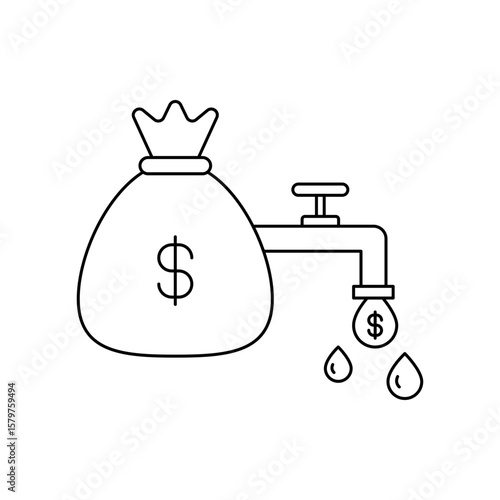 money liquidity icon