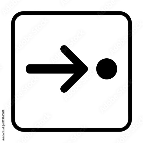 Next station dot intercom dot icon with transparent background symbolizing transit stop and communication point
