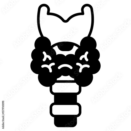 Human Kidneys and Renal System Black Fill Icon