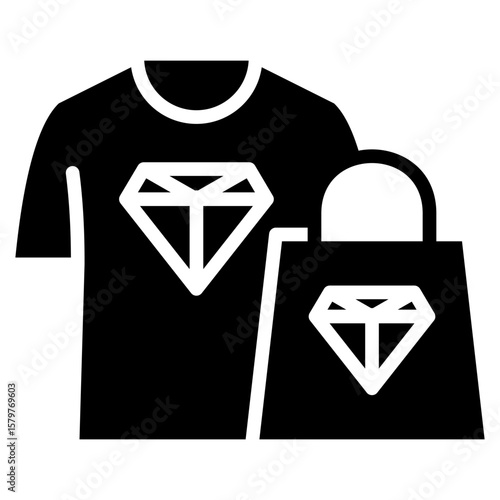 luxury fashion  glyph icon