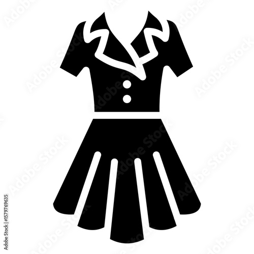 vintage clothing  glyph icon