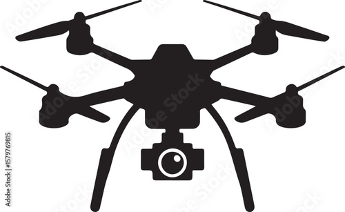 Quadcopter Drone Silhouette Design"

"Flying Drone with Camera Vector"

"Modern Tech Drone Icon Clipart"

"Remote-Control Drone in Sky"

"Futuristic Drone Top View Silhouette"


