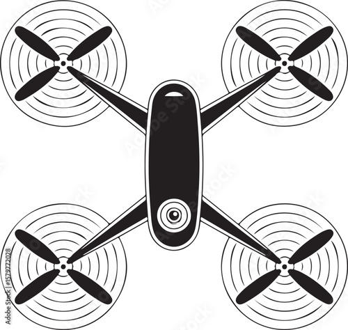 Quadcopter Drone Silhouette Design"

"Flying Drone with Camera Vector"

"Modern Tech Drone Icon Clipart"

"Remote-Control Drone in Sky"

"Futuristic Drone Top View Silhouette"

