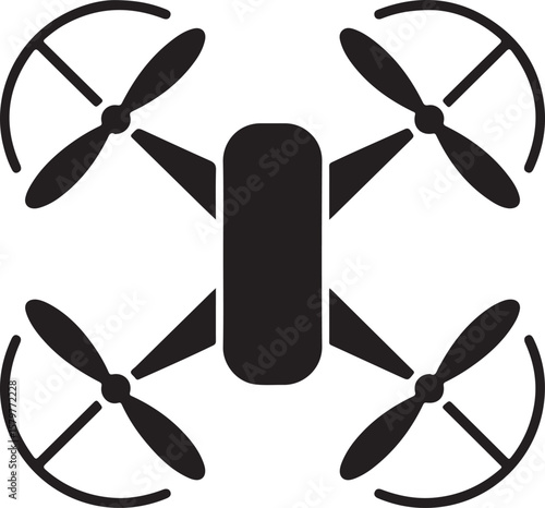 Quadcopter Drone Silhouette Design"

"Flying Drone with Camera Vector"

"Modern Tech Drone Icon Clipart"

"Remote-Control Drone in Sky"

"Futuristic Drone Top View Silhouette"

