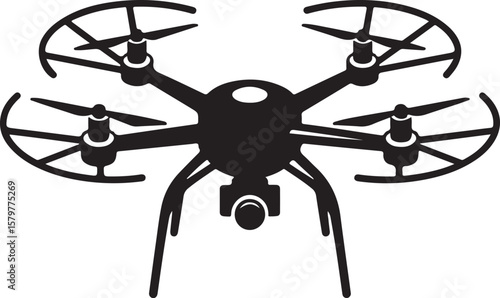 Quadcopter Drone Silhouette Design"

"Flying Drone with Camera Vector"

"Modern Tech Drone Icon Clipart"

"Remote-Control Drone in Sky"

"Futuristic Drone Top View Silhouette"

