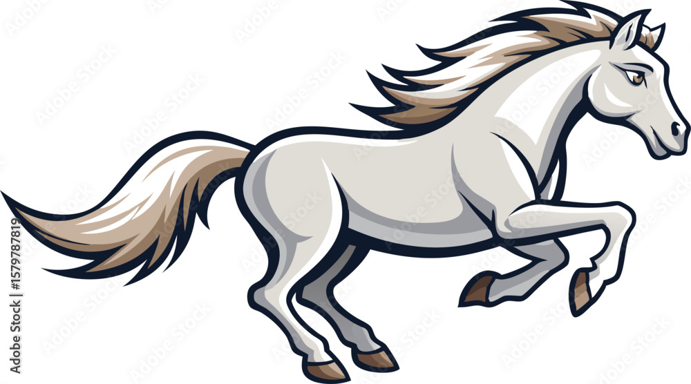 Cartoon Running Horse Illustration Cartoon Running Horse Illustration