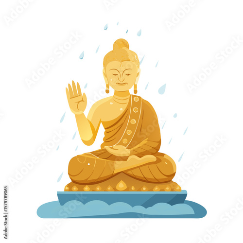 golden buddha statue