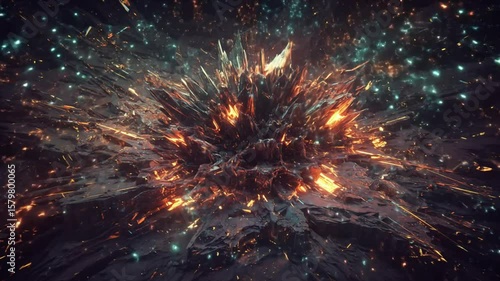 Wallpaper Mural Jagged explosion of cosmic energy and light Torontodigital.ca