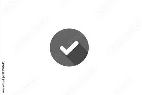 Free Download Gray circle icon with white checkmark (1) - GFXLoad