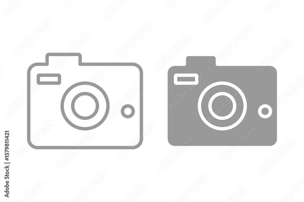 camera icon vector illustration on white background eps 10. camera icon vector illustration on white background eps 10.