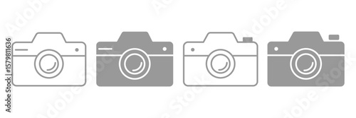 camera icon vector illustration on white background eps 10.