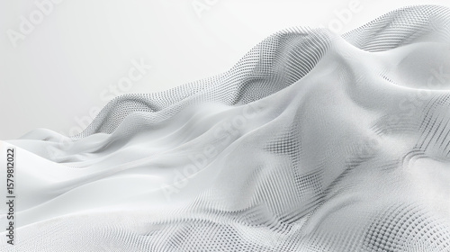 Elegant White Abstract Wave Background with Smooth Minimal Flowing Texture for Modern Luxury and Clean Design Inspiration