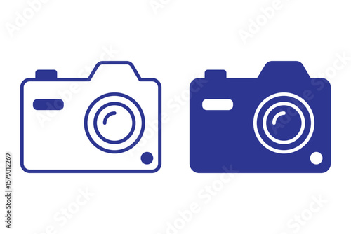 Photo vector icon for vector, camera icon set. camera photo icon symbol.