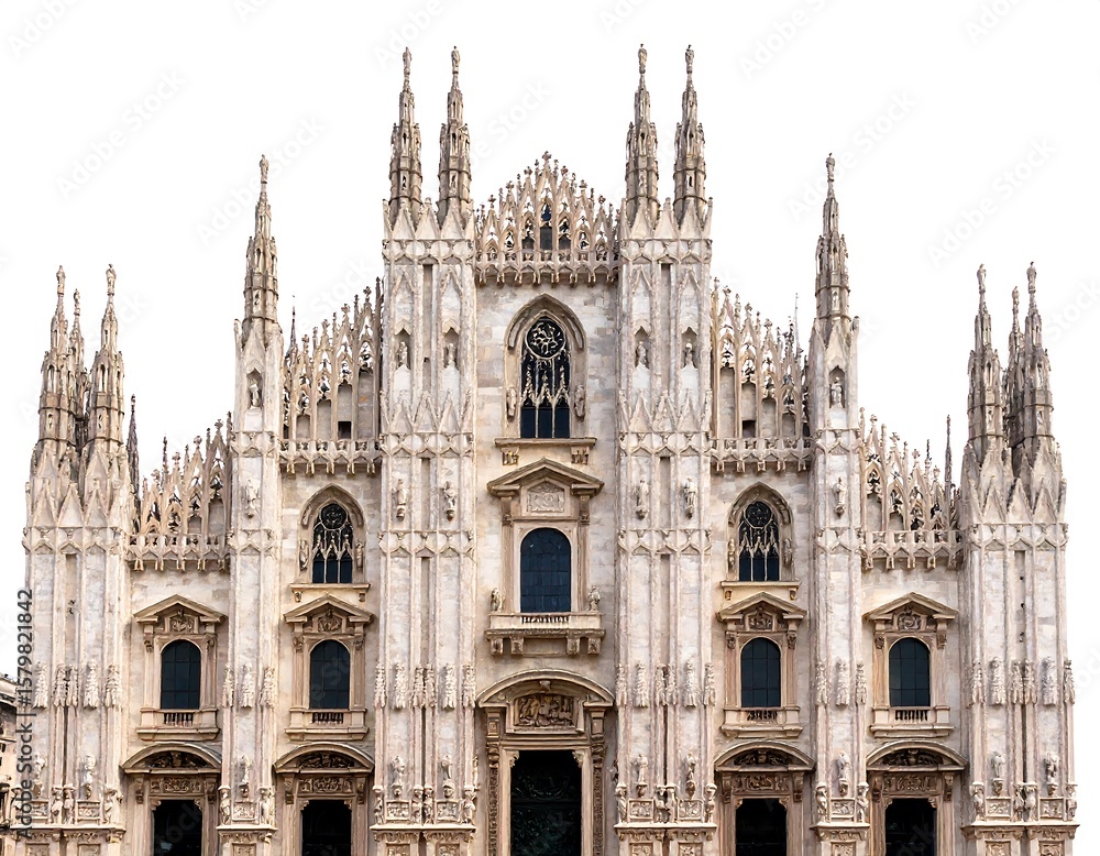 Fototapeta premium Facade of a grand European cathedral