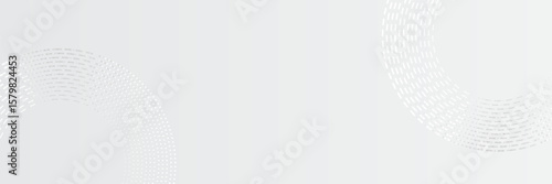 Abstract circular vector background with dotted radial lines forming a ring on a soft gray gradient. Clean, futuristic, and ideal for technology or corporate design themes.