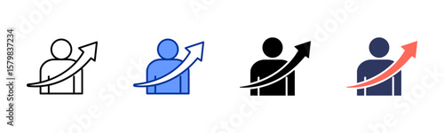 Personal Growth  icon sheet multiple style collection