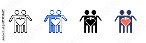 Peer Support icon sheet multiple style collection
