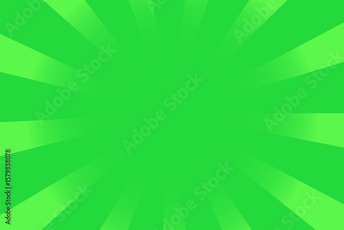 緑色のグラデーションのサンバースト背景イラスト