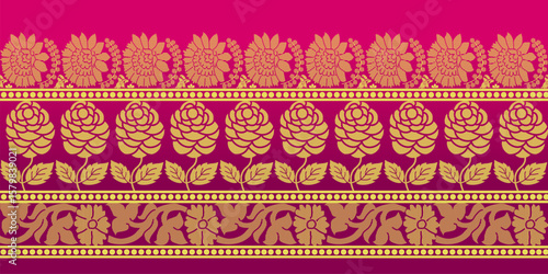 beautiful graphic saree design and this sari design is in Indian style which is for textile fashion industry and it can be used as wallpaper backdrop and website bg this style is originated in india 