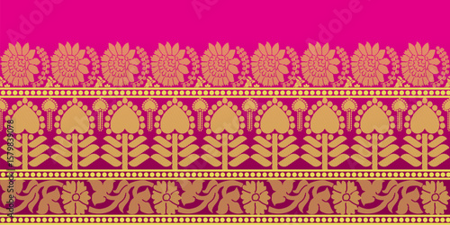 beautiful graphic saree design and this sari design is in Indian style which is for textile fashion industry and it can be used as wallpaper backdrop and website bg this style is originated in india 