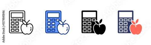 Calorie Count icon sheet multiple style collection