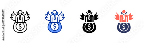 Angel Investor icon sheet multiple style collection