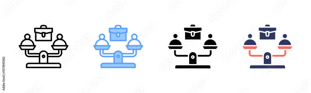 Equal Opportunities icon sheet multiple style collection Equal Opportunities icon sheet multiple style collection