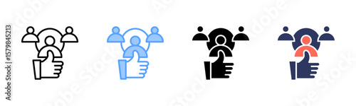 Candidate Selection icon sheet multiple style collection