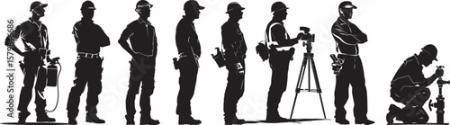 A black and white silhouette of a man in a baseball cap and shirt, standing with his arms at his sides.