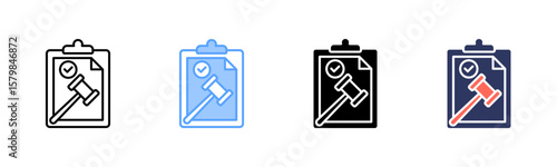 Compliance icon sheet multiple style collection