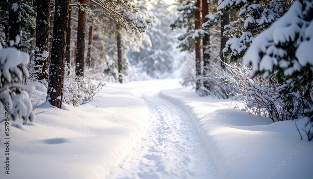 Snowy forest path (5) Snowy forest path (5)