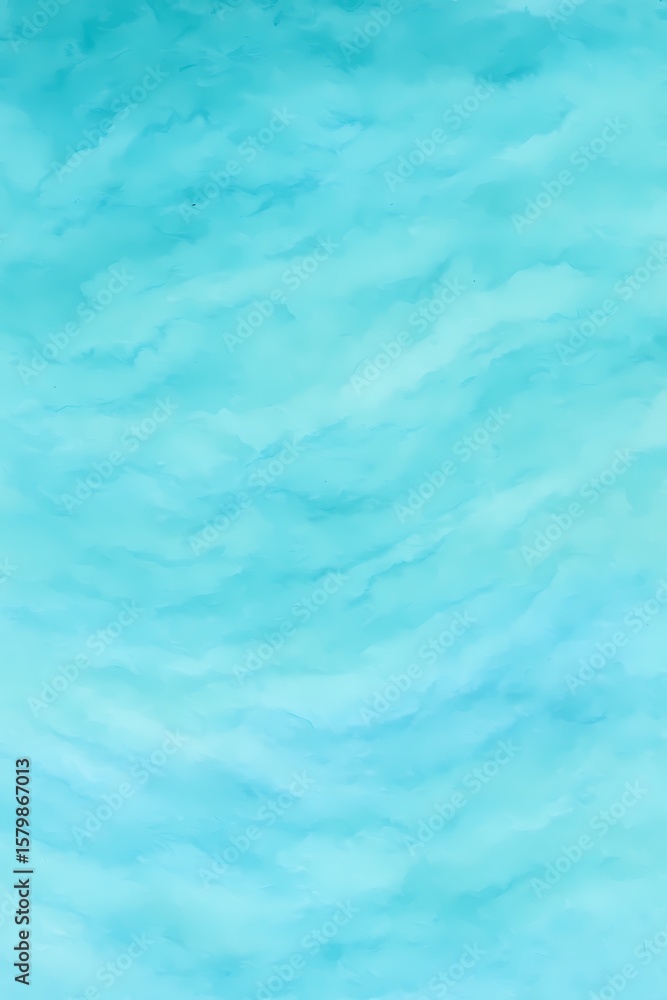 Obraz premium 시원하고 맑은 파란 물결 수채화 배경 패턴