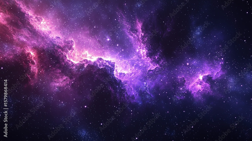 Obraz premium Eye-Catching Purple Galaxy Wallpapers in High Definition for Contemporary Space Mural Aesthetic
