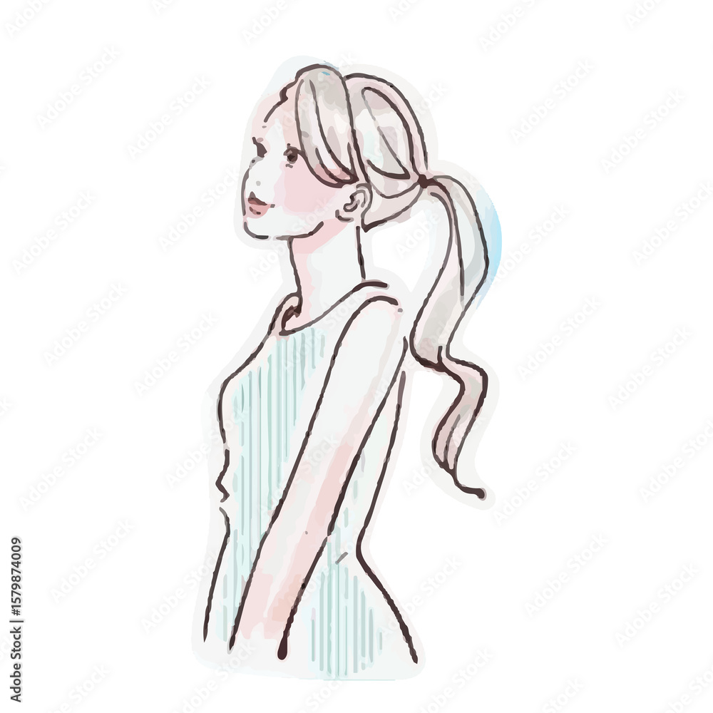 Gentle Hand-Drawn Style Character Illustration Gentle Hand-Drawn Style Character Illustration