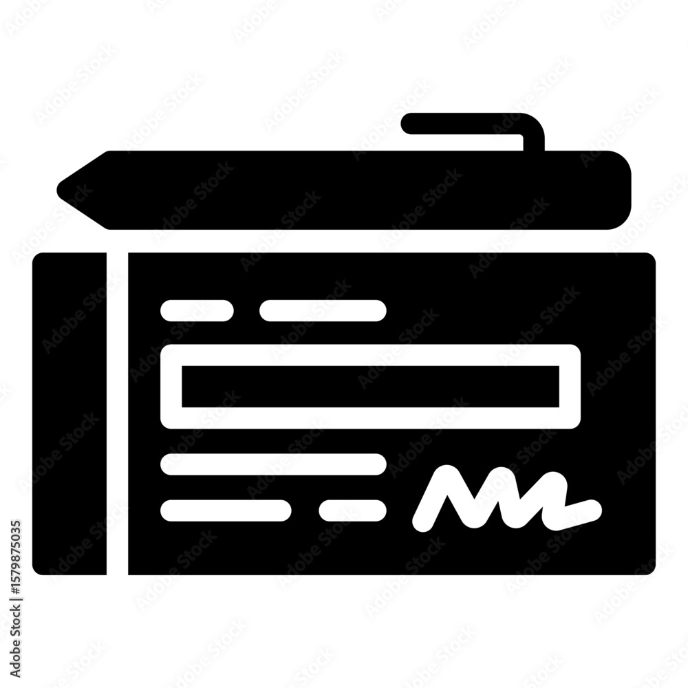 Fototapeta premium bank check icon