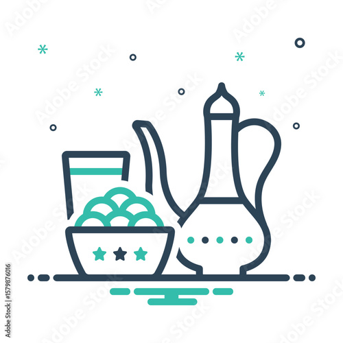 Mix icon for iftar