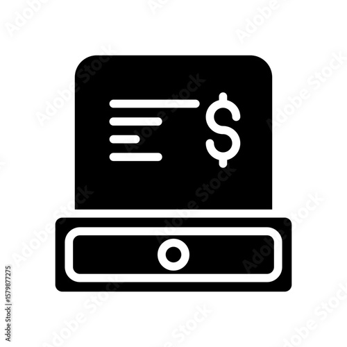 Cashier machine icon
