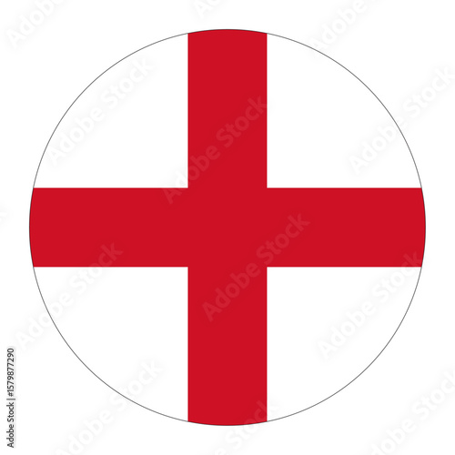 Circle England Flag Europe Country