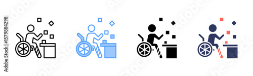 Occupational Therapy icon sheet multiple style collection	
