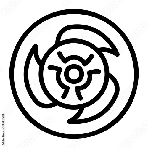 fan Line Icon