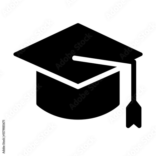 graduation cap Solid icon