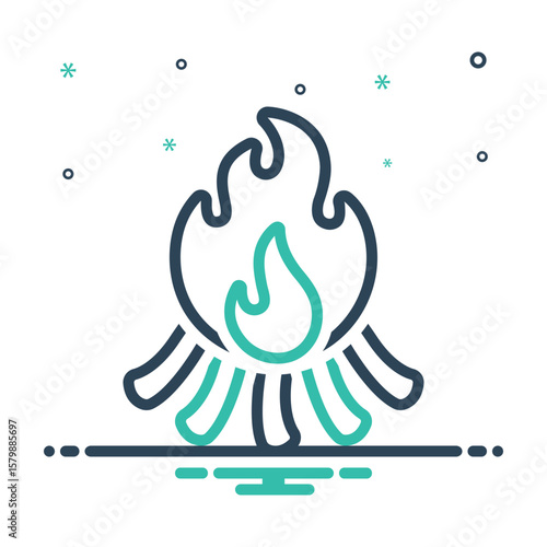 Mix icon for fire
