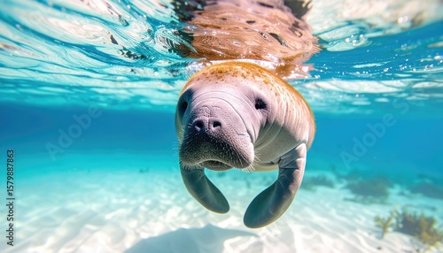 Underwater Manatee