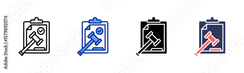 Regulation icon sheet multiple style collection